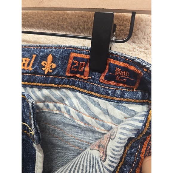 Rock Revival Patti Boot Cut Studs Womens Jeans Staight 28 Low Rise - Picture 15 of 16